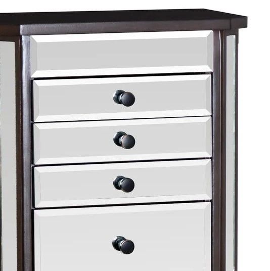 Powell® Heather Dark Espresso/Mirrored Jewelry Armoire-1