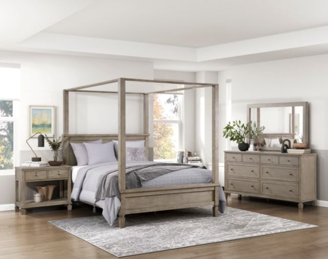 Homelegance® Marceline Gray Oak Nightstand-1