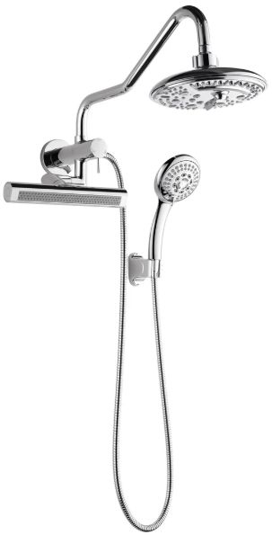 Forno Acqua AcquaFALL Mini Polished Chrome 8" Retrofit Shower System 1.8 GPM-0