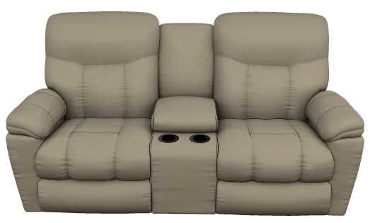 La-Z-Boy® Morrison Sable Manual Reclining Loveseat with Console-1
