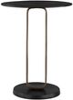Uttermost® Aperture Brass Accent Table with Black Base and Top-3