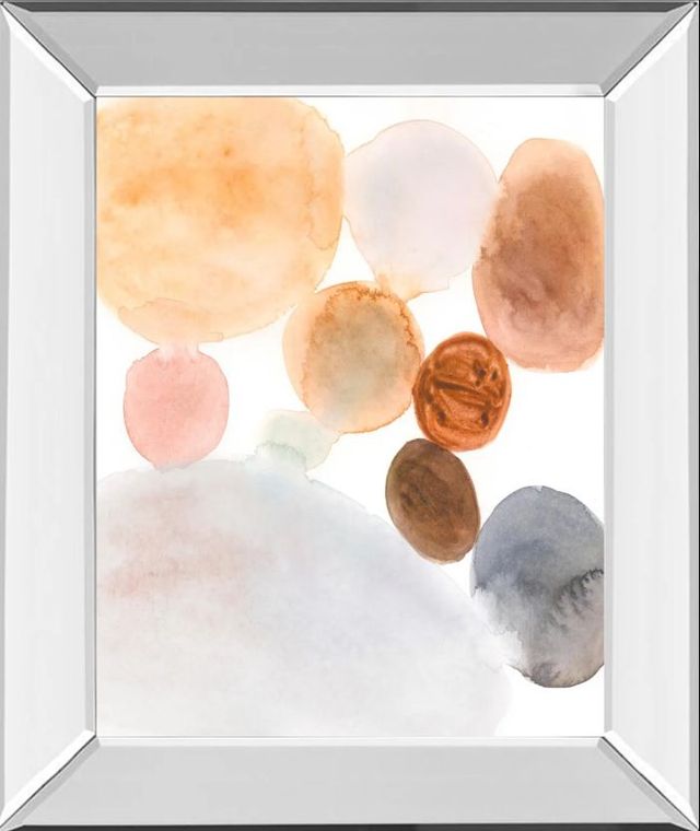Classy Art Marble Wash II by Victoria Barnes Mirror Framed Wall Art-0