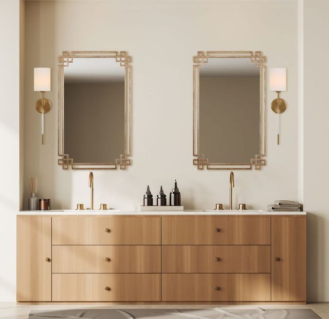 Uttermost® Awyr Warm Brass 1-Light Sconce-1