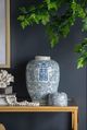 A & B Home Blue Berit Lidded Jar-5