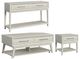 Elements International Wagner 3-Piece Almond Rectangular Occasional Table Set-0