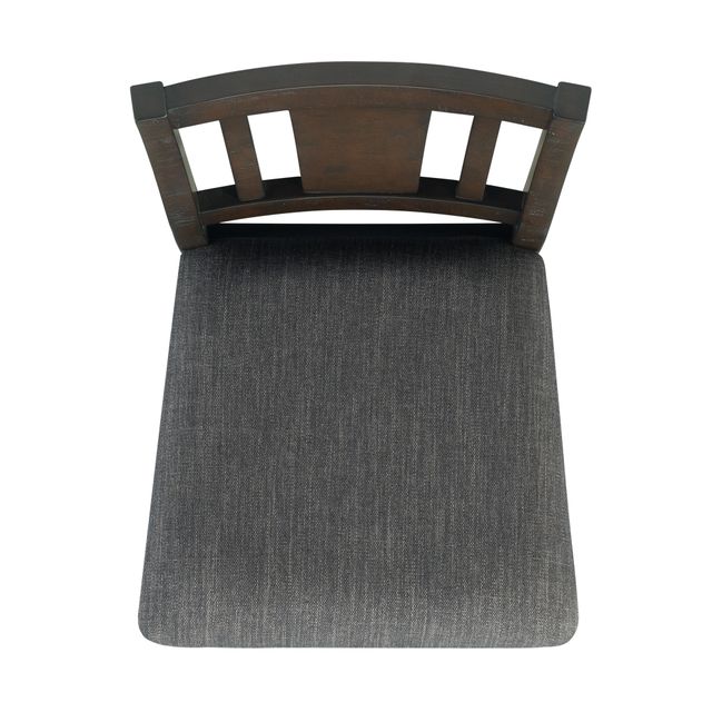 Elements International Cash Dark Gray Counter Side Chairs-2