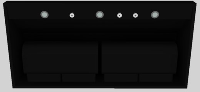 Vent-A-Hood® 48" Black Wall Mounted Range Hood-3