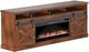 Legends Home Farmhouse Aged Whiskey 94" Fireplace Console-0