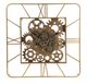 A & B Home Gold Large Square Moving Gear Clock-0