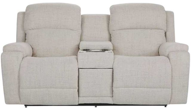 La-Z-Boy® Dorian Cream Power Reclining Loveseat with Console, Headrest, and Lumbar-1