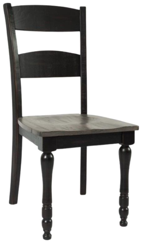 Jofran Inc. Madison County 7-Piece Vintage Black 42" Dining Set-3