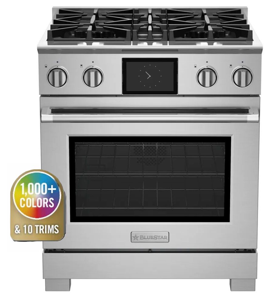 BlueStar® 30&quot; Custom Freestanding Dual Fuel Range | Best Home 