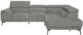 Mazin Furniture Medora 2-Piece Gray Right-Arm Facing Sofa Sectional and Chaise-1