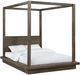 Modus Furniture Melbourne Dark Pine King Canopy Bed-0
