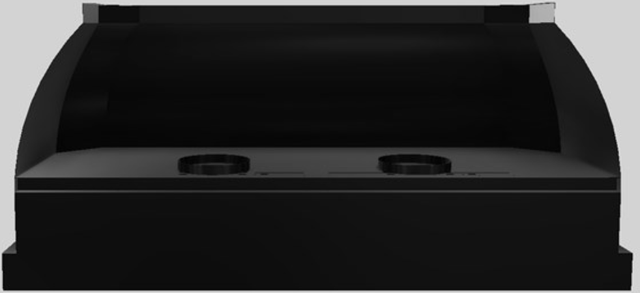 Vent-A-Hood® Designer Series 66" Black Wall Mounted Range Hood-2