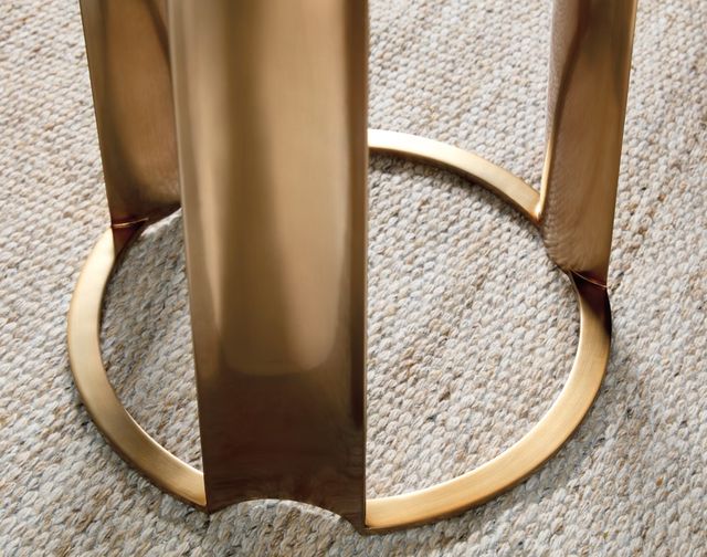 Hooker® Furniture Eleana Light Caramel Accent Table with Sunlit Bronze Base-4
