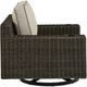 Signature Design by Ashley® Coastline Bay Brown Aluminum Outdoor Swivel Lounge Chair-2