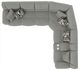 Catnapper Quinn 3-Piece Nature Power Reclining Sectional-5