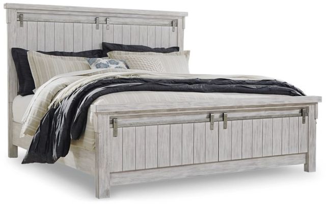 Signature Design by Ashley® Brashland 2-Piece White Queen Panel Bed Set-1