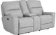 Bassett® Furniture Club Level Kenneth Mist Power Reclining Loveseat with Console-0