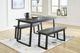 Signature Design by Ashley® Garvine 3-Piece Black/Gray Table and Bench Set-2