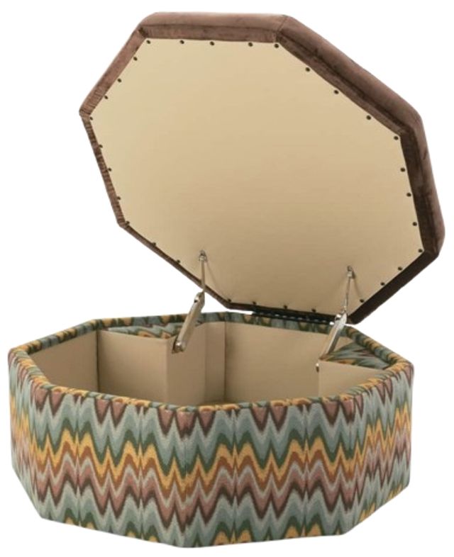 Rowe® Customizable Othello 40" Octagon Storage Ottoman-2