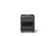 Viking® 5 Series 30" Cast Black Pro Style Gas (NG) Range with Polished Chrome Trim-3