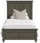 Elements International Canterbury Gray Twin Panel Bed-3