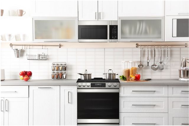 Sharp® 4 Piece Stainless Steel Kitchen Appliance Package-13