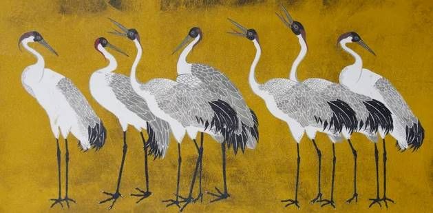 StyleCraft Song of the Crane I Wall Art-1
