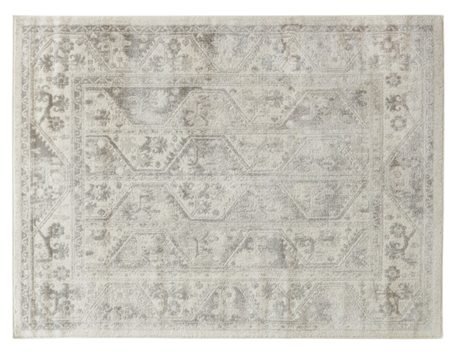 Olliix by Madison Park Dakota Beige/Cream 8x10' Tiled Border Area Rug-0