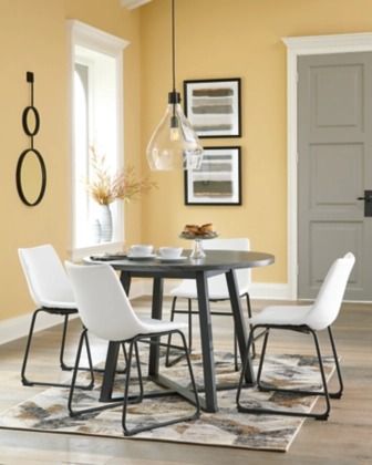 Signature Design by Ashley® Centiar 5-Piece White Dining Set-3