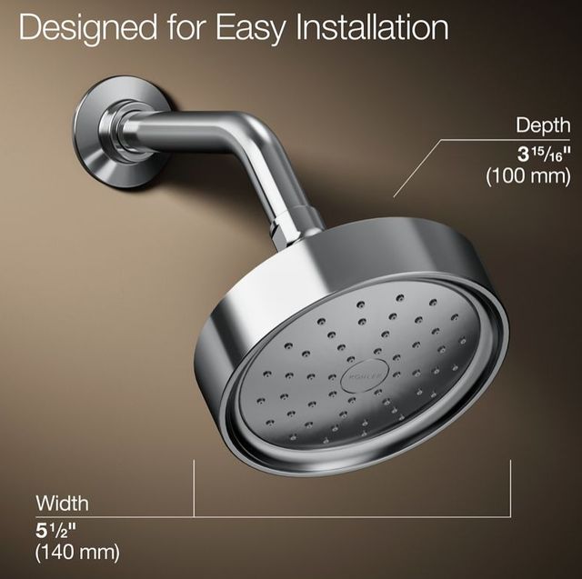 KOHLER® Purist® Polished Chrome 1.75 GPM Single-Function Showerhead-3