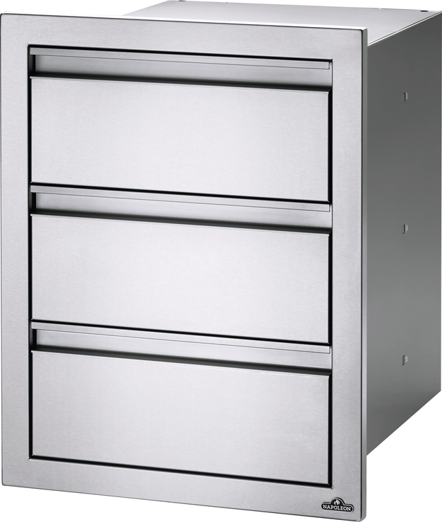 Napoleon Stainless Steel Triple Drawer-2