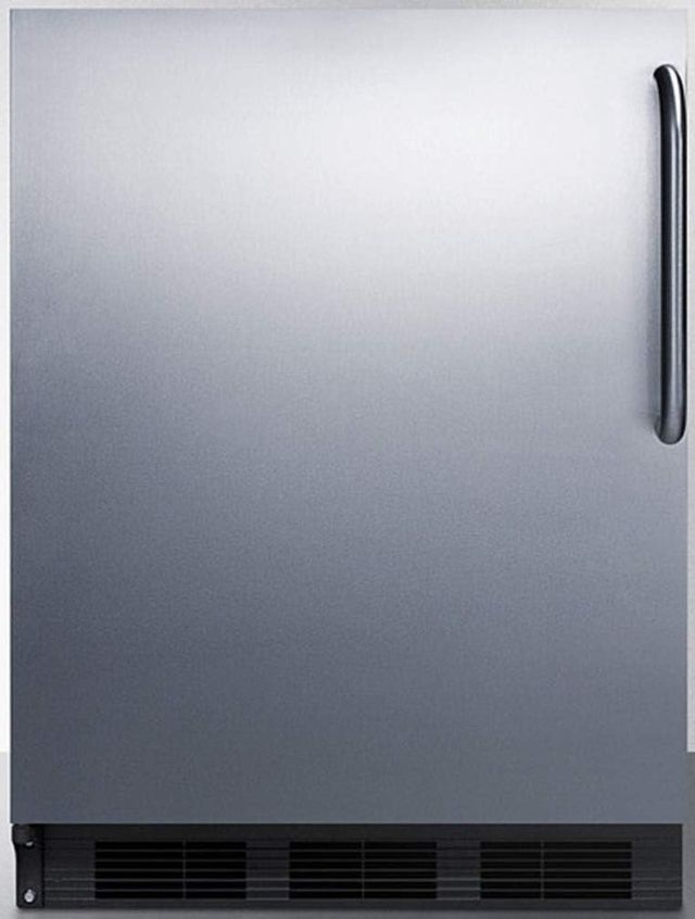 Summit® 24" 5.5 Cu. Ft. Stainless Steel Compact Refrigerator-0