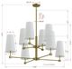 Forty West Paddington Gold Chandelier-1