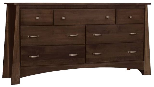 Wolfcraft Furniture Unity Brown 7-Drawer Dresser | Mattress Barn