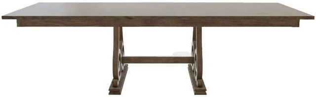 Mavin Customizable 84" Rectangular Extendable Dining Table with 12" Leaf-1