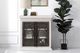 Cottage Creek Furniture Bahari Distressed White/Slate Console with Metal Hardware-3