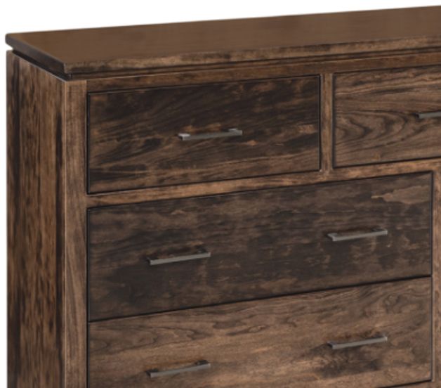 Archbold Furniture Customizable Amish Essentials Maverick Cherry Dresser-1
