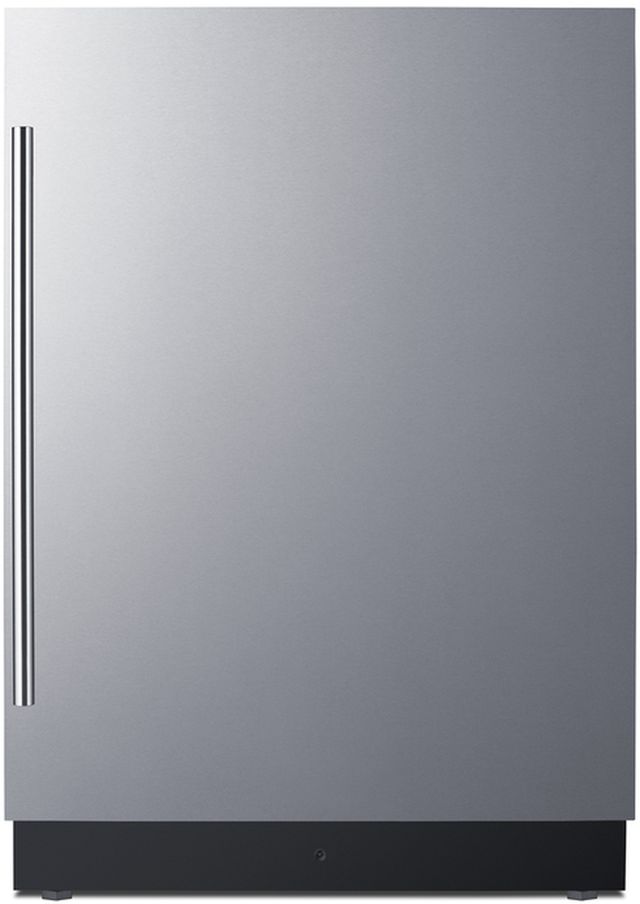 Summit® 24" 3.2 Cu. Ft. Stainless Steel Under the Counter Refrigerator Freezer-0