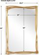 Uttermost® Curved Antique Gold Mirror-2