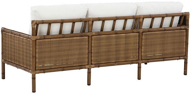 Lane Venture® Customizable Brooks Hand Woven Wicker Outdoor Sofa-1