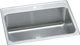 Elkay Lustertone® Classic Lustrous Satin 31" x 22" x 10-1/8" 1-Hole Single Bowl Drop-In Sink with Perfect Drain®-0