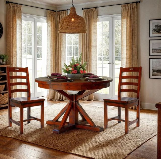 LH Home Irish Coast African Dusk Round Dining Table-2