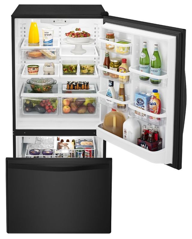 Whirlpool® Gold® 22.1 Cu. Ft. Black Bottom Freezer Refrigerator-3