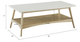 Olliix by Madison Park Off-White Parker Coffee Table with Natural Base-3