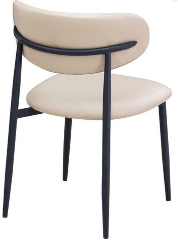 Cramco Lily Matte Black/Pearl Dining Side Chair-1