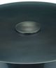 Currey & Company Lemy Clear Cocktail Table with Black Base-2