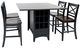 Jofran Inc. Asbury Park 5-Piece AP Black/Autumn Brown Dining Set-0
